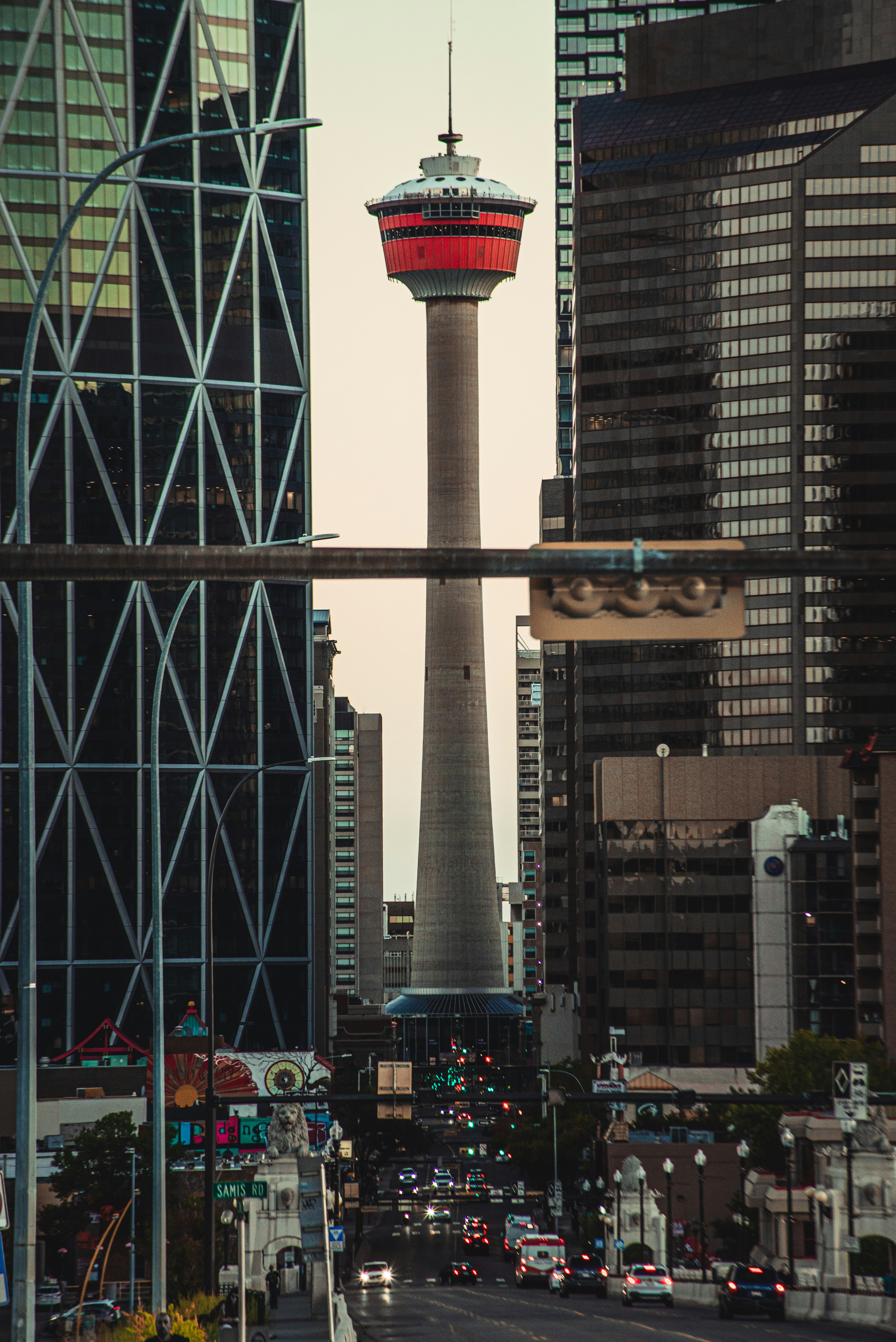 Calgary Tower and downtown skyline