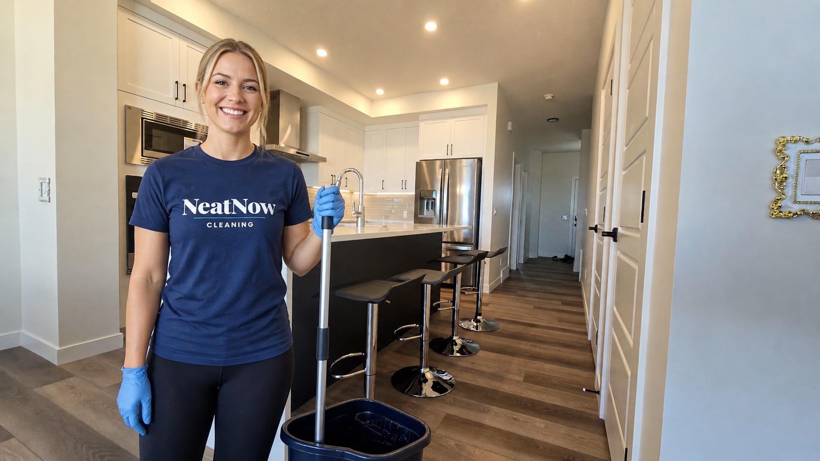 NeatNow cleaner in a modern Calgary kitchen
